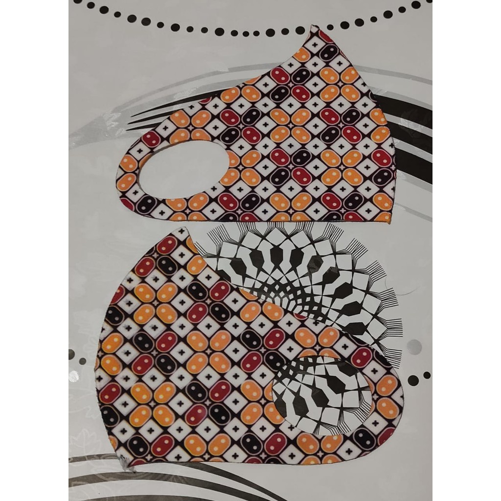MASKER SCUBA PRINTING DEWASA / MASKER SCUBA BATIK / MASKER SCUBA BERGAMBAR (BACA DESKRIPSI)