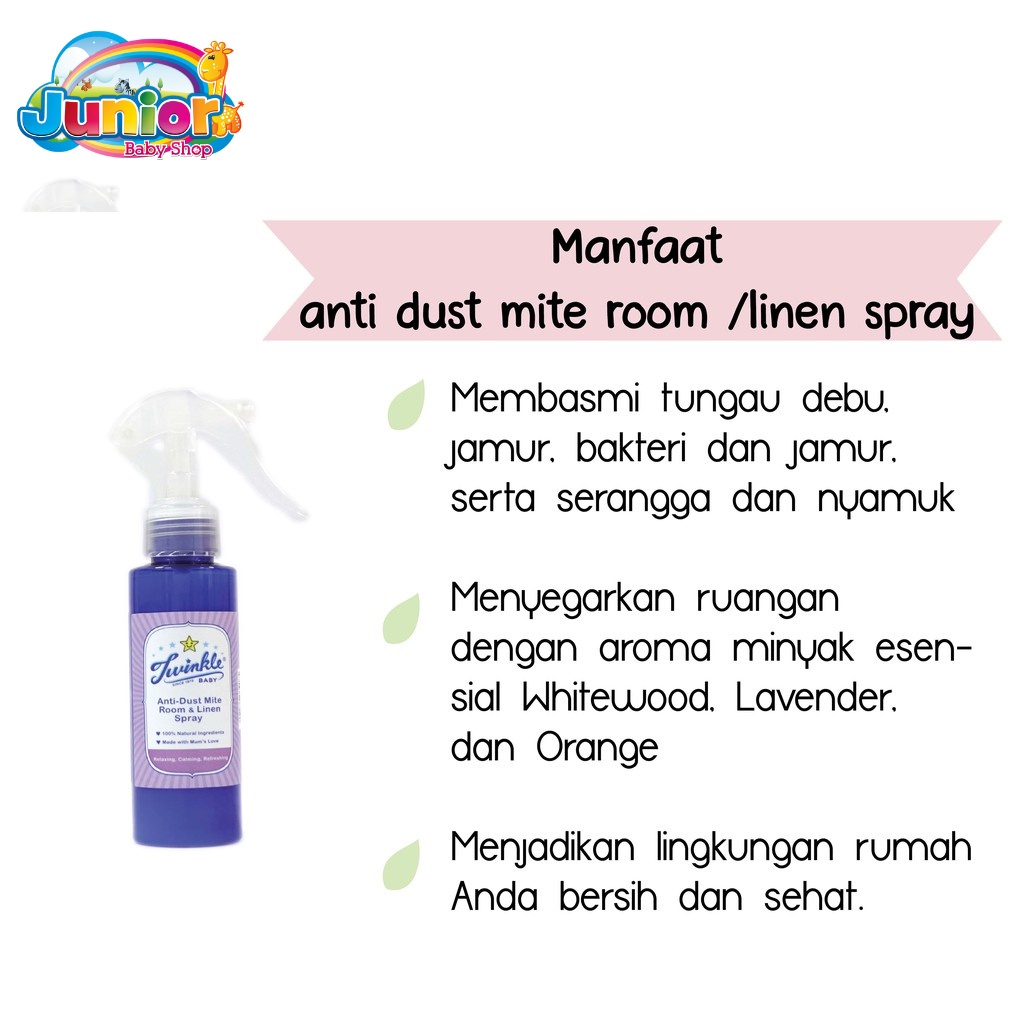 Twinkle Anti Dust Mite Spray Linen 100ml