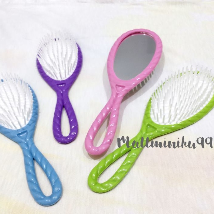 SISIR DETANGLER 2IN1 / SISIR KESEHATAN ANTI RONTOK SISIR RAMBUT DAN KACA STABILO