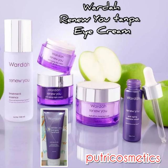 Wardah Renew You Anti Aging Paket tanpa eye cream 6 produk