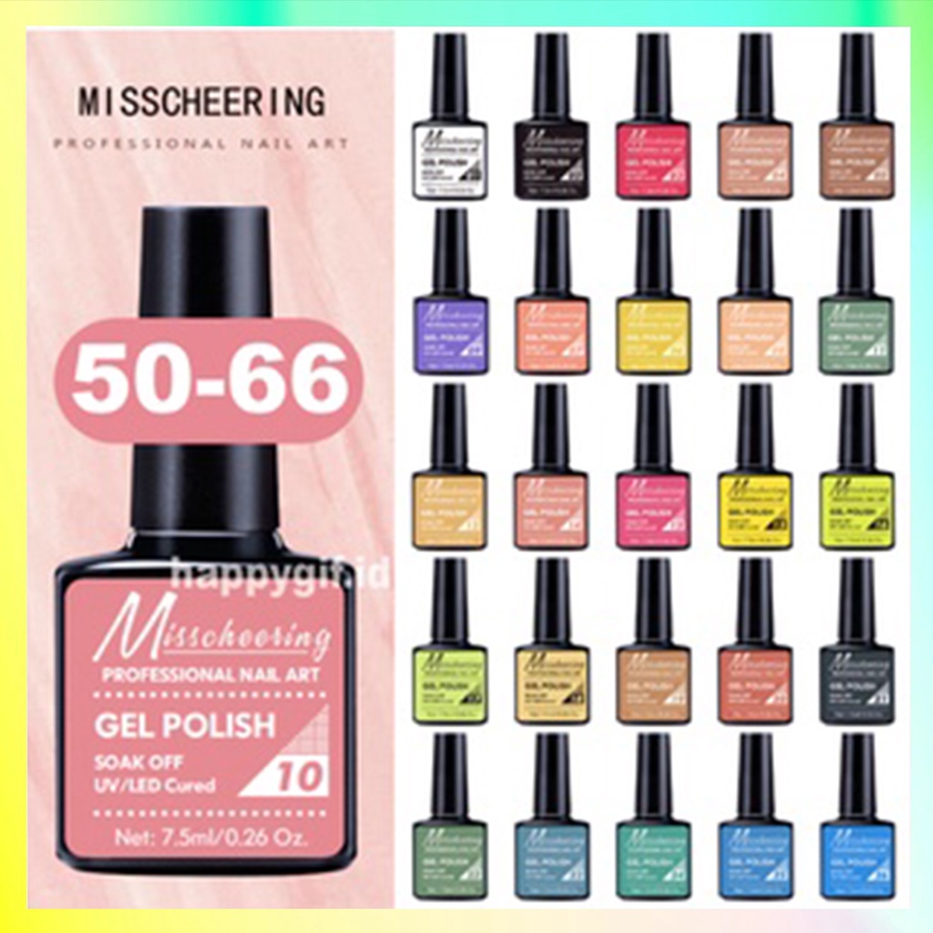 (51-66) MISS CHEERING Kutek Halal Gel UV Soak Off Polish 7.5 ml Cat Kuku KU033