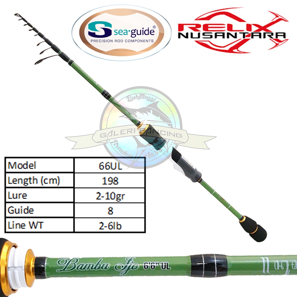 Joran Antena UL Relix Nusantara Bambu Ijo 66UL Telescopic