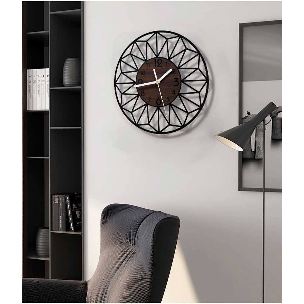 TAHEAT Jam Dinding Bulat Quartz Model Eropa Rustic Vintage 30CM- T3DFG