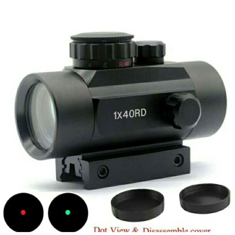 Terbaru Telleskop Red Dot Sight 1X40rd Bushnell//GSR//BSA//Lase Senapan//Universal 22mm Dan 11mm