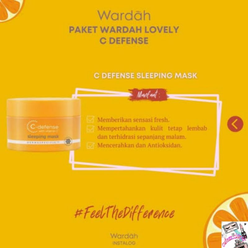 ☃Cutezz_Ching1☃Wardah C Defense Sleeping Mask 30g