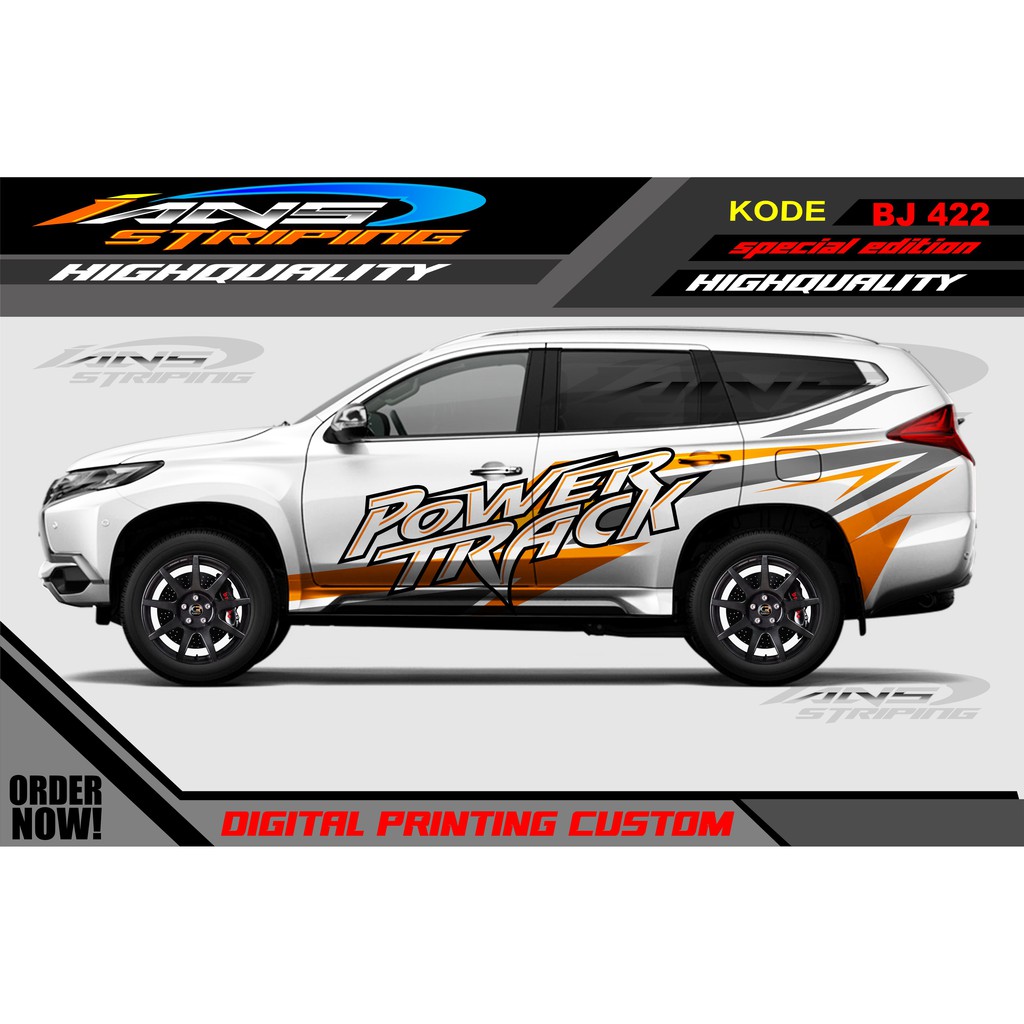 STICKER MOBIL PAJERO, FORTUNER / STIKER MOBIL PAJERO / STIKER MOBIL FORTUNER / STIKER PAJERO