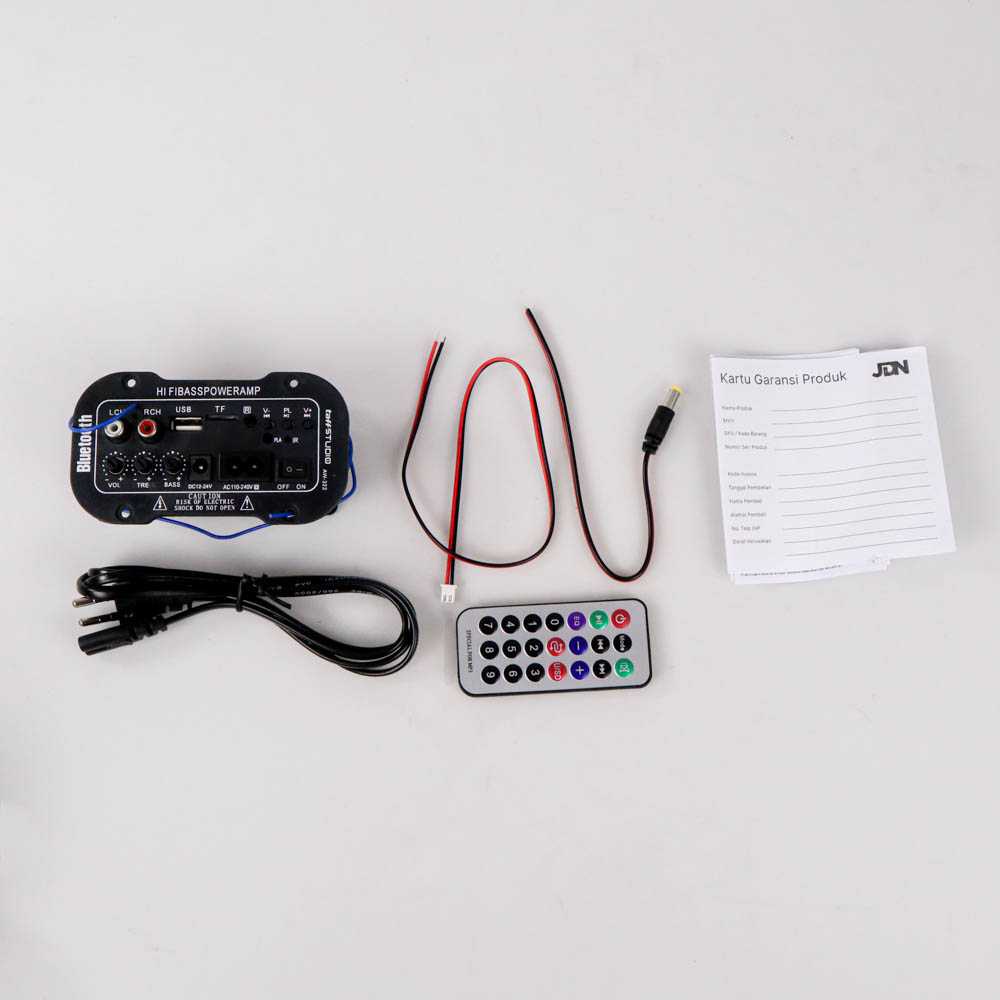 Amplifier Board Audio Bluetooth USB Radio TF DIY 30W AW-322 / Amplifier Mobil Mini Bluetooth Rakitan Karaoke Remote 12 Volt Super Bass Import Original 4 Chanel Class D / Pengeras Suara Speaker Mobil