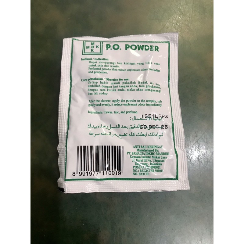 Bedak MBK Powder 13.6 Gram