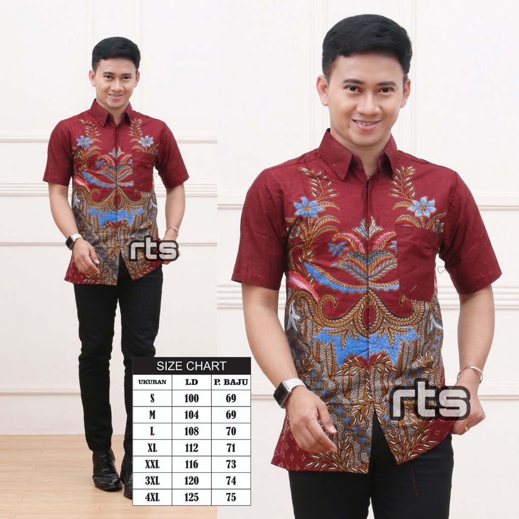 BISA DIBELI TERPISAH BATIK COUPLE FAMILY MOTIF MAHKOTA MERAH