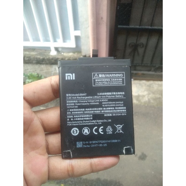 batre batrei baterai batrai xiaomi Redmi 4x 3s 3 pro BM47 original copotan asli