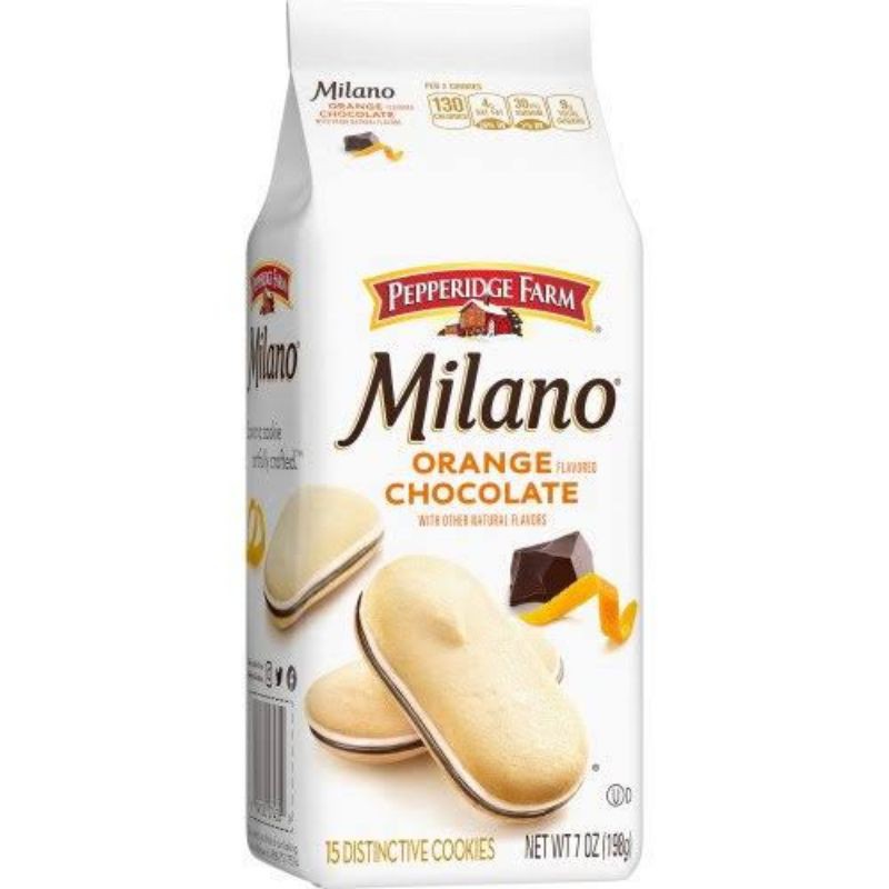 

PEPPERIDGE FARM MILANO CHOCOLATE ORANGE 196GR