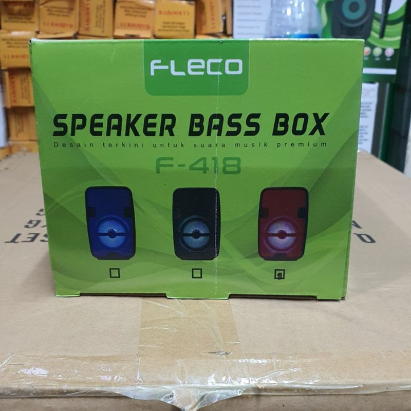 Harga Promo Speaker super ngebass Speaker Bluetooth Fleco F 418 New