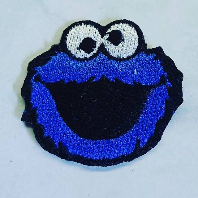 Emblem patch bordir sesame street