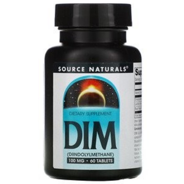 Source Naturals, DIM, 100 mg, 60 Tablets Source Natural DIM Diindolylm