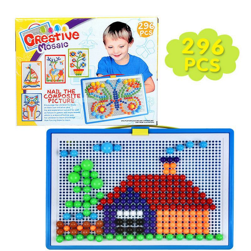 MAINAN ANAK CREATIVE MOSAIC/LEGO PAPAN PAKU JAMUR