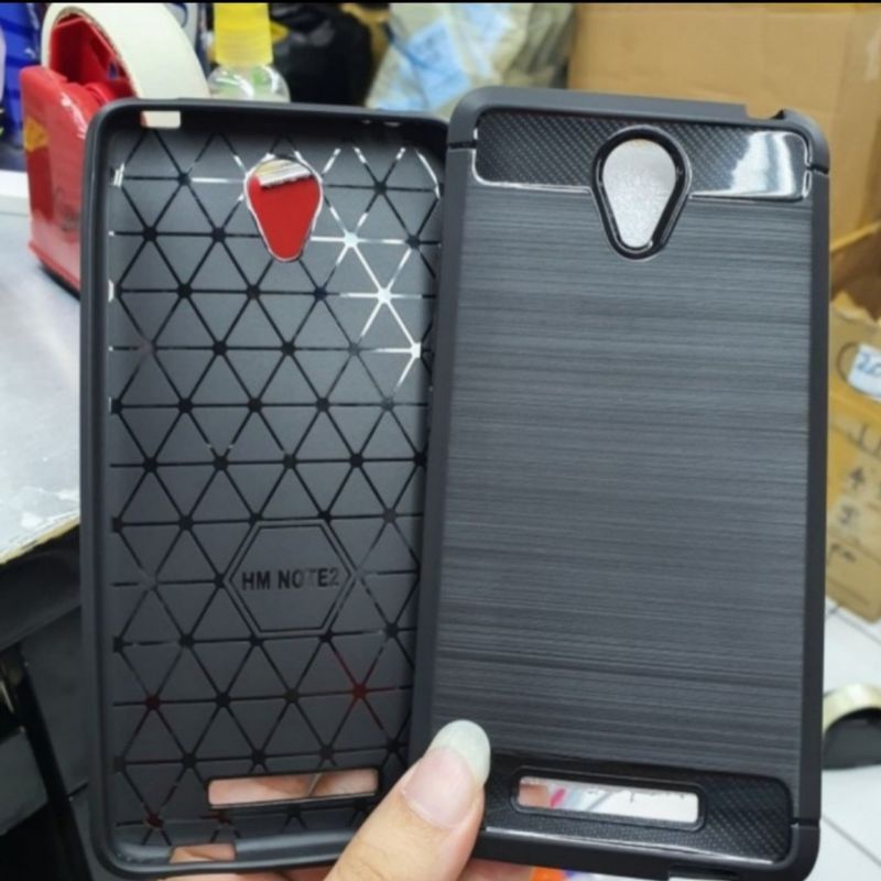 Softcase Slim Fit Carbon Xiaomi Redmi Note 2 - UA