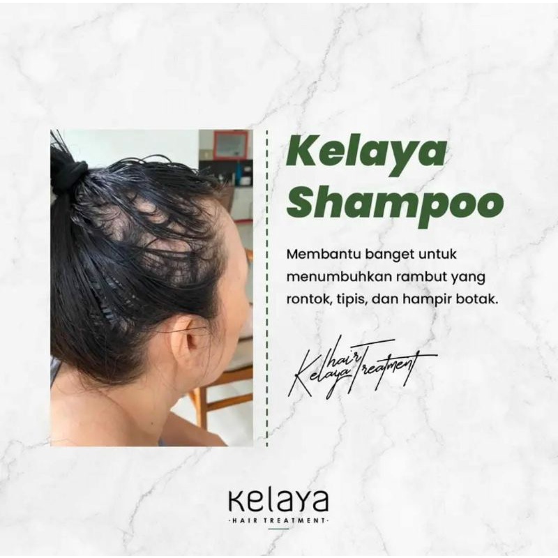 (FREE MINIGOLD) KELAYA HAIR TREATMENT SHAMPOO / Shampoo kelaya / kelaya perawatan rambut / Hair serum kelaya / minyak kemiri kelaya