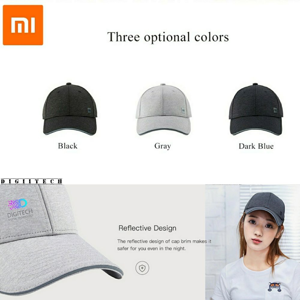 Murah Xiaomi Topi Sport Baseball Millet Hat Cap Unisex Trendi