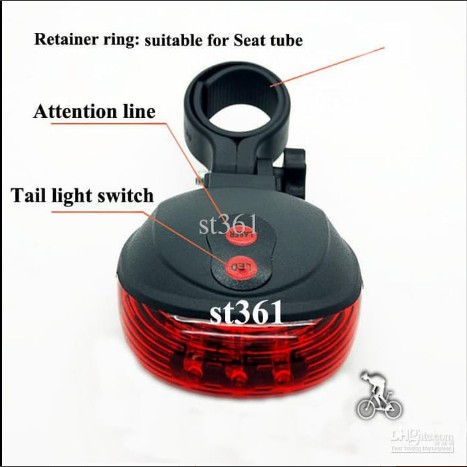 Lampu Sepeda Laser LED