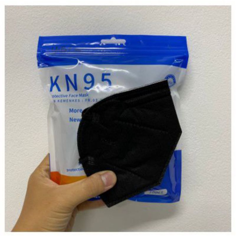 MASKER KN95 HITAM ISI 10 PCS
