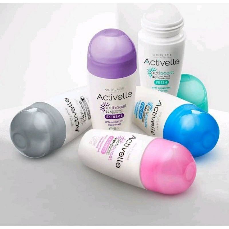 Activelle deodorant / Activelle ungu , Activelle abu, Activelle pink.
