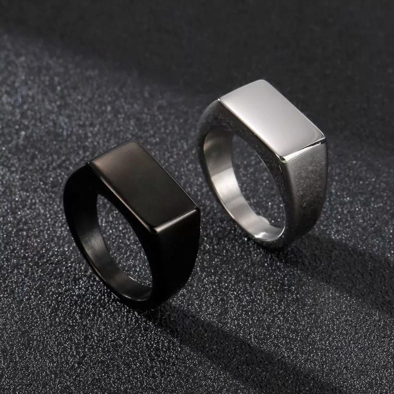 Cincin Titanium Pria Polos Titanium Antikarat