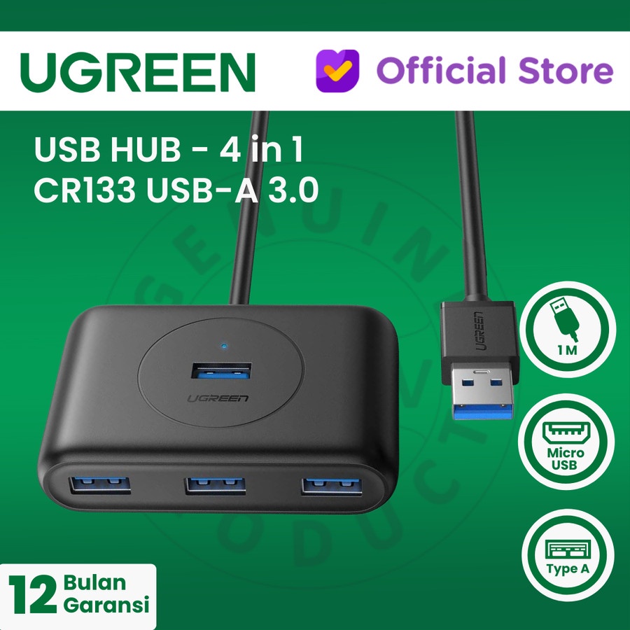 UGREEN 4in1 USB Hub Type A 3.0 4 port USB-A - CR113