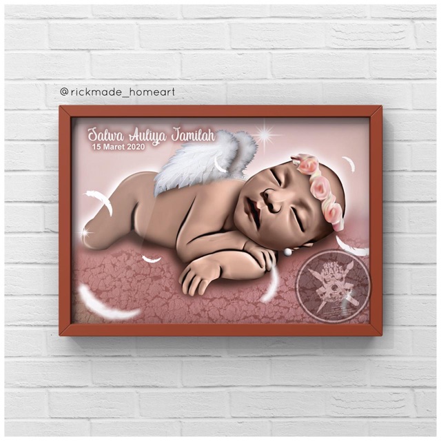 

Kado Karikatur 3D (Single) + Figura