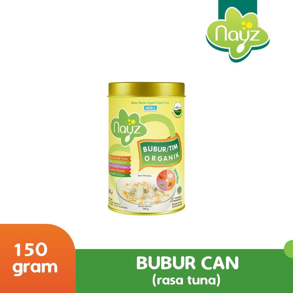 

Nayz Bubur Tim Can 6 (Ikan Tuna) 150 gr