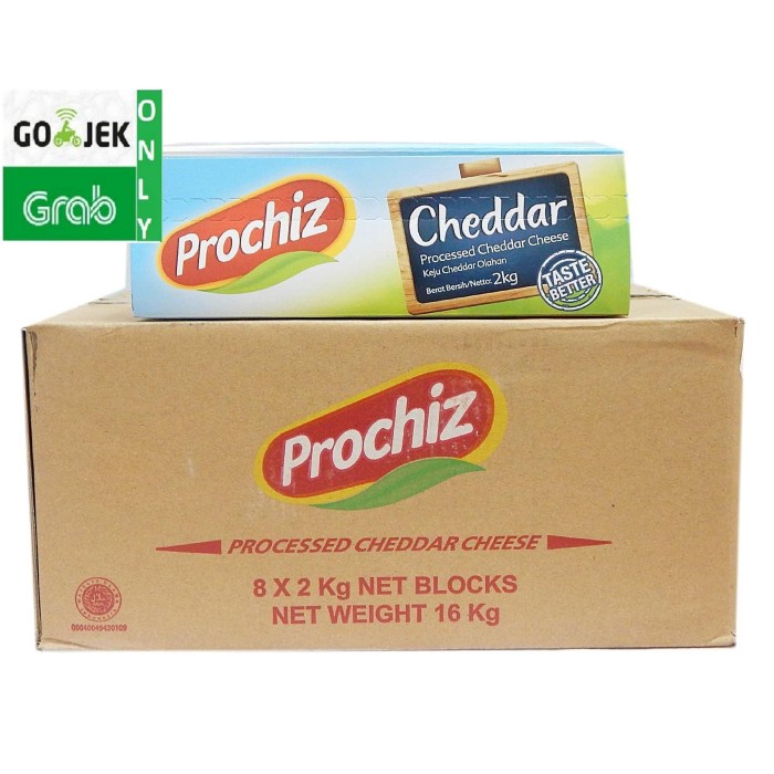 

Keju Cheddar Prochiz Premium Taste better 2kg GOSEND / GRAB ONLY