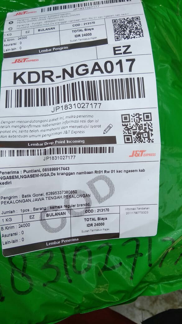 Kemeja Reguler Brendid