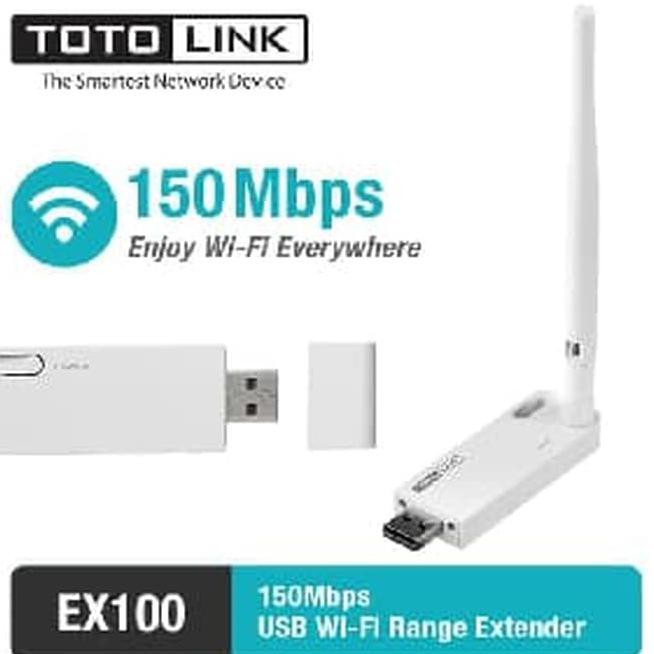 WWB5 Totolink EX100 WiFi Range Extender Repeater 150Mbps USB Power XHAR