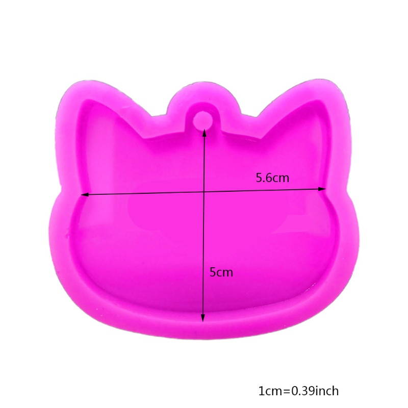 Siy Cetakan Resin Epoxy Bentuk Kepala Kucing Bahan Silikon Untuk Kerajinan Tangan Diy