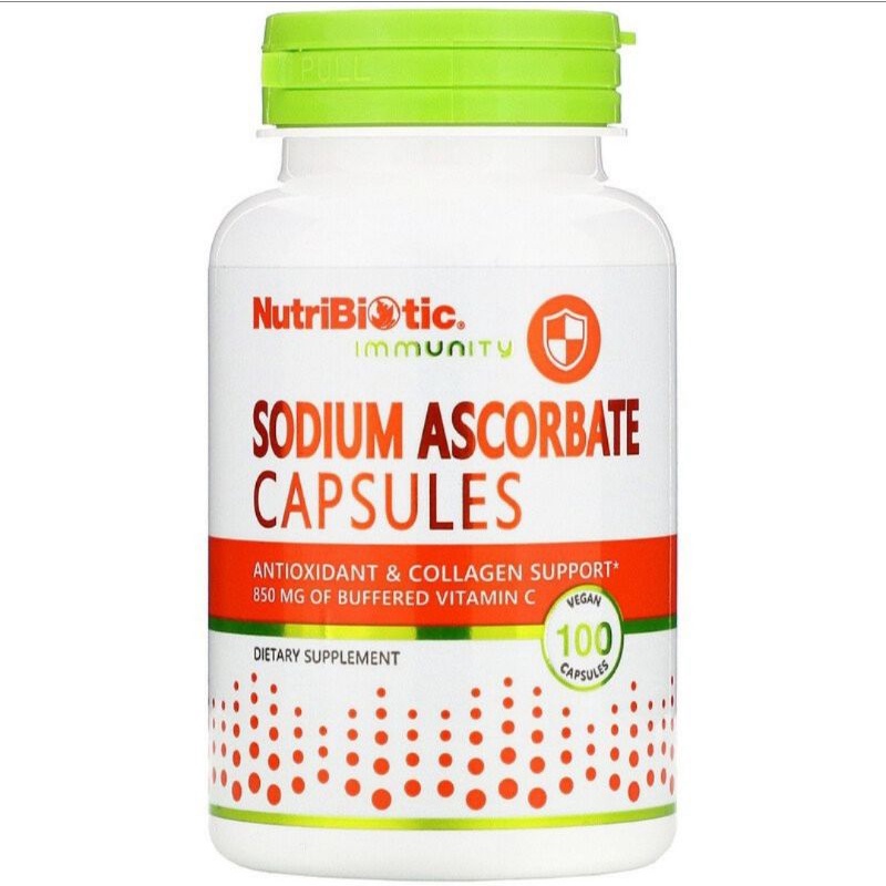 NutriBiotic Sodium Ascorbate 100 Vegan Capsules
