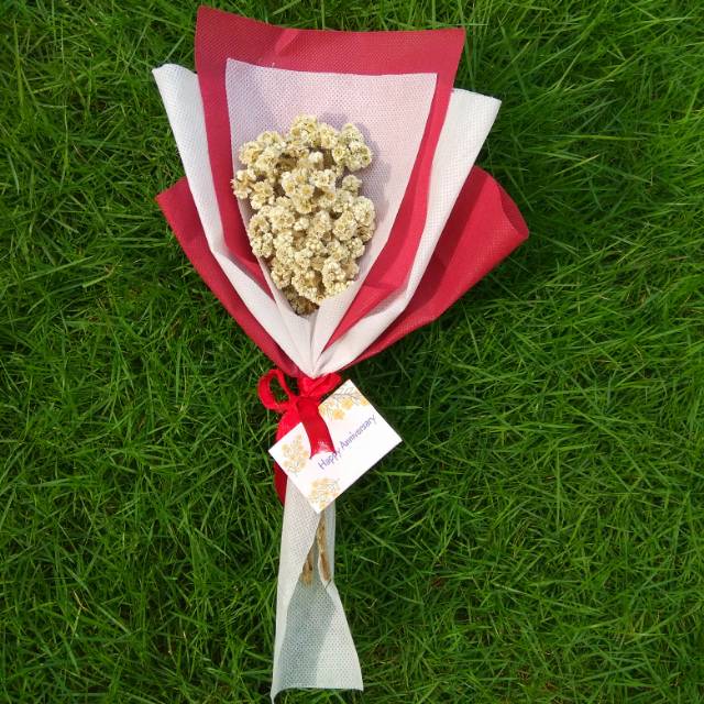 Buket bunga kering edelweis/ bunga edelweis/ bouquet edelweis/ bunga kering