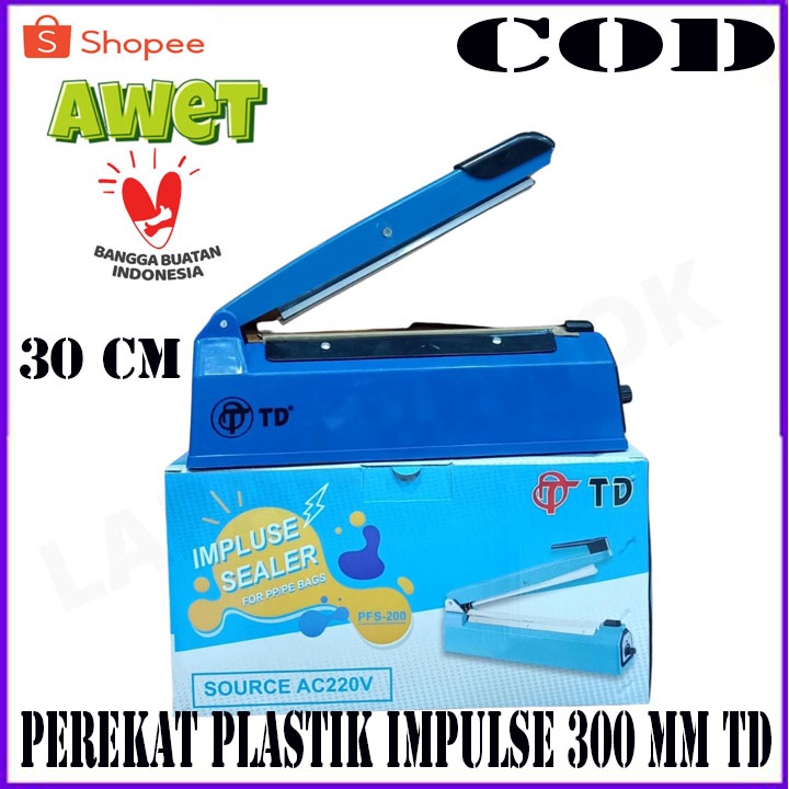 Mesin Press Plastik Impulse Sealer 30 cm TD 300 BERGARANSI RESMI