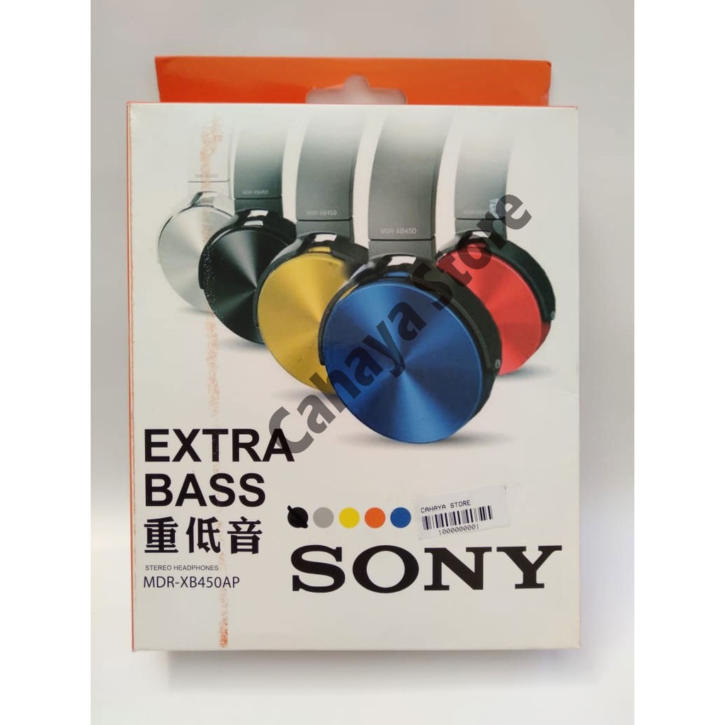 HEADSET SONY EXTRA BASS MDR-XB450AP
