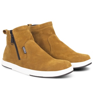 tan sneaker boots