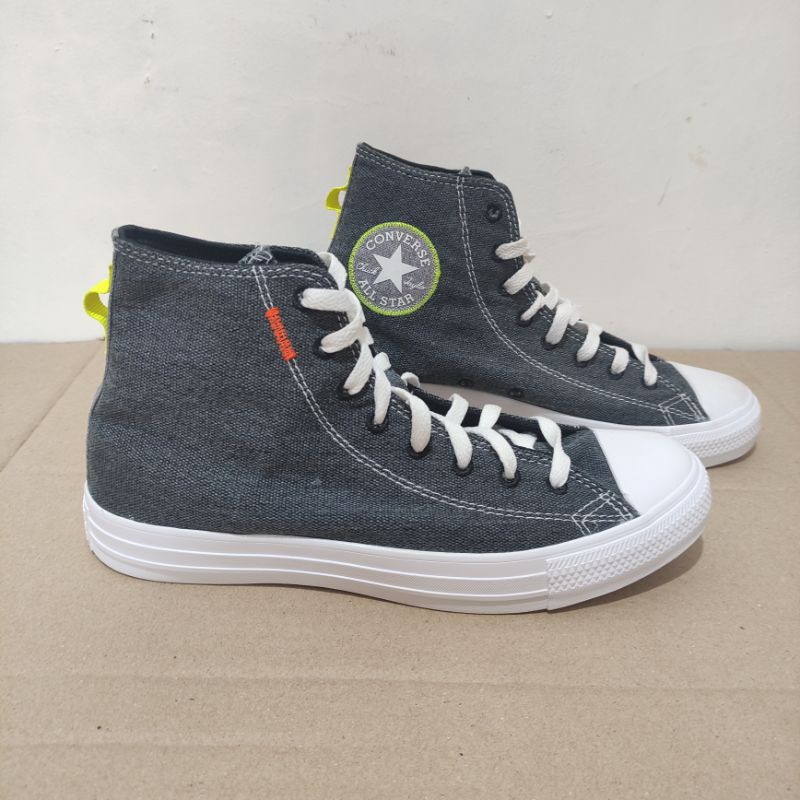 SEPATU CONVERSE CHUCK TAYLOR ALL STAR HIGH RENEW GREY ORIGINAL RESMI NAVYA