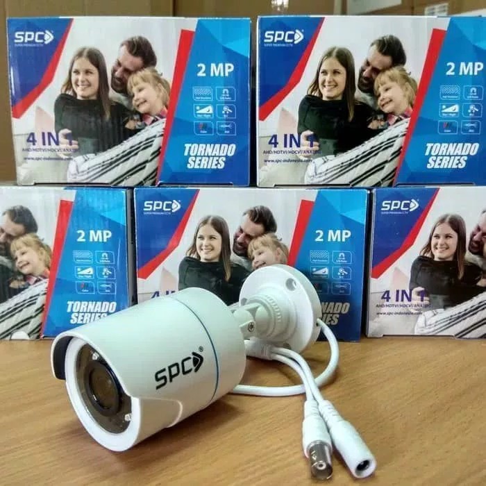 Promo paket kamera cctv 4ch 2mp full hd spc komplit tgl pasang murah bagus