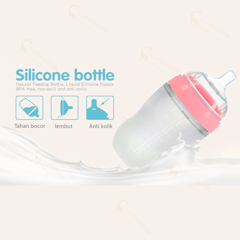 Jupiterbibing Botol Susu Anti Kolik Dengan Sedotan Botol Bayi  Anti Kolik BPA Free- Anti Colic Baby Bottle Mama's Choice