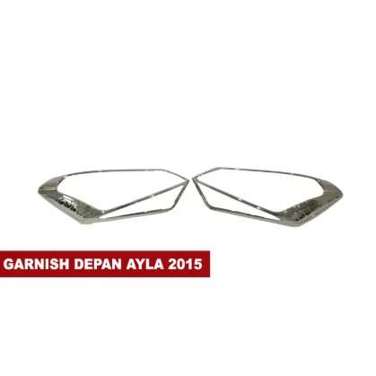 GARNIS LAMPU DEPAN TOYOTA AGYA 2017 KROM/ CHROME