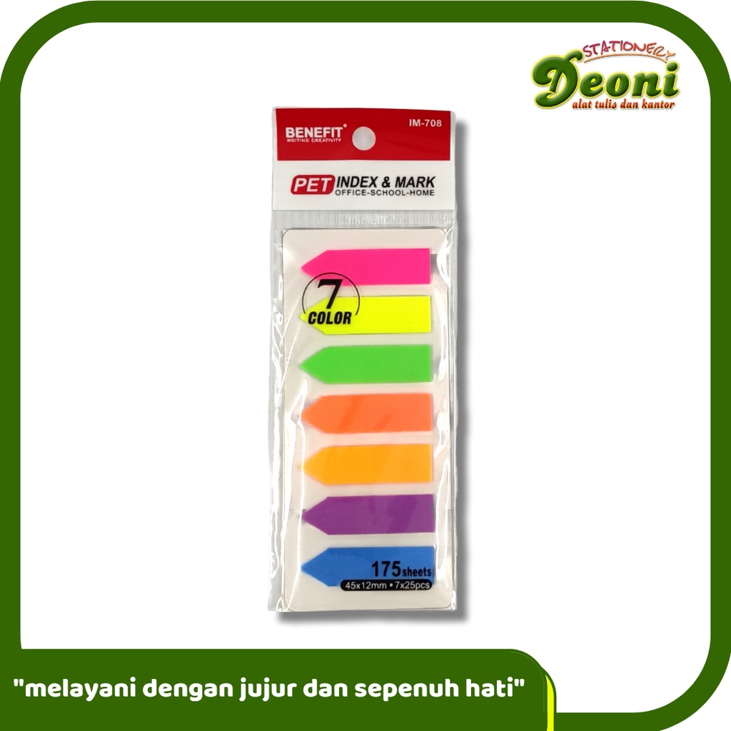 

BENEFIT IM 708 Sticky Notes Index & Mark 175 Lembar