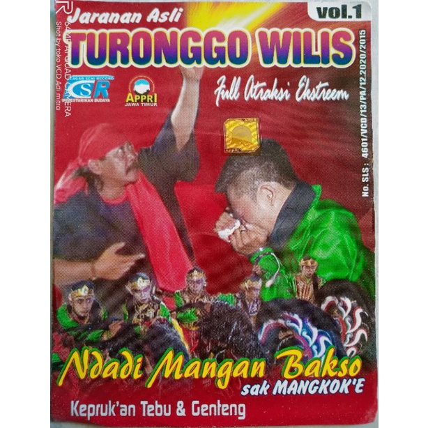 VCD original jaranan Turonggo Wilis ndadi mangan bakso sak mangkoke