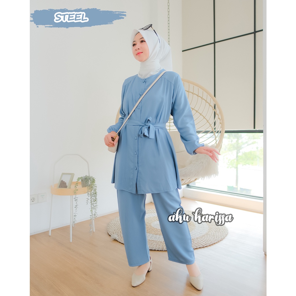 Cindia One Set Aku Karissa - Setcel Polos - Pakaian Set Wanita Terbaru