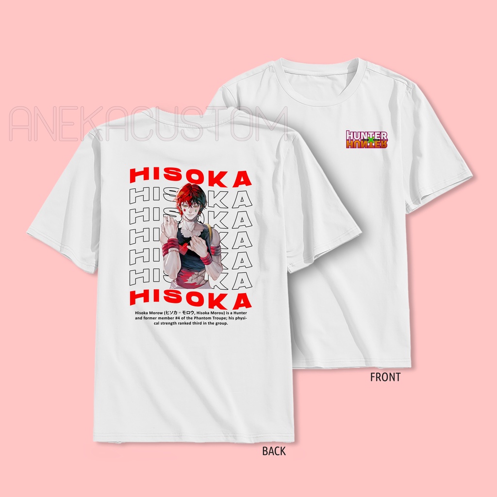 Kaos Anime Hunter x Hunter Hisoka / Tshirt Anime Hunter x Hunter Hisoka Streetwear