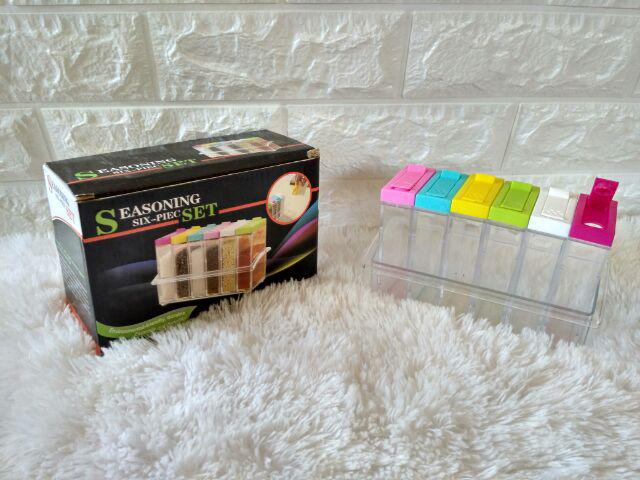 Tempat Rak Bumbu 6 In 1 - Seasoning Set Termurah