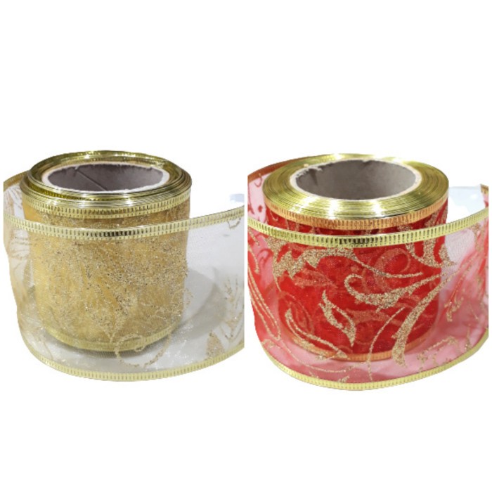 

Pita Kado Motif Metalik 5Cm 10Meter 029