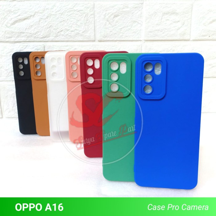 Case Slim Matte Pro Camera Oppo A15 A15s A16 A16e A16k A17 A17k