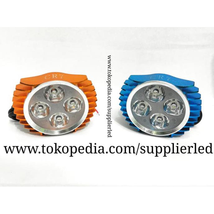 Lampu Tembak/Sorot Led Motor, Super Terang - Hitam